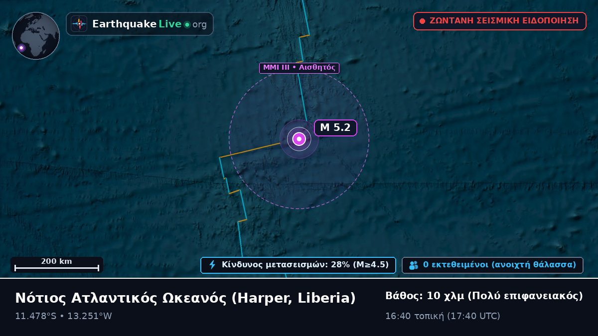 Νότιος Ατλαντικός Ωκεανός (Liberia)