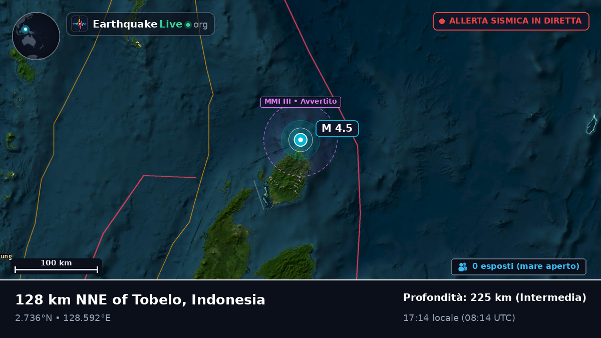 Oceano Pacifico settentrionale (Indonesia)