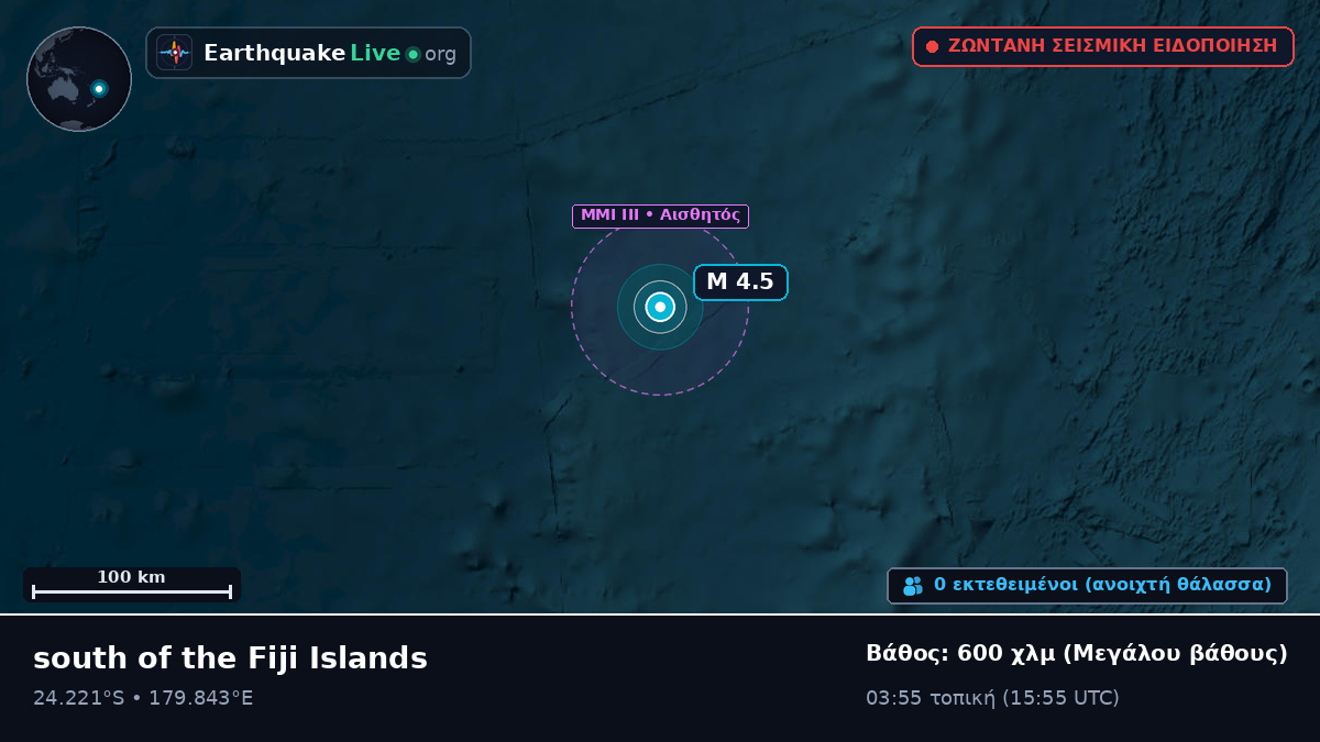 Νότιος Ειρηνικός Ωκεανός (Kermadec Islands)