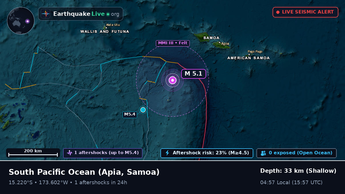 South Pacific Ocean (Samoa)