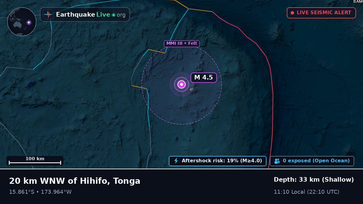 South Pacific Ocean (Tonga)