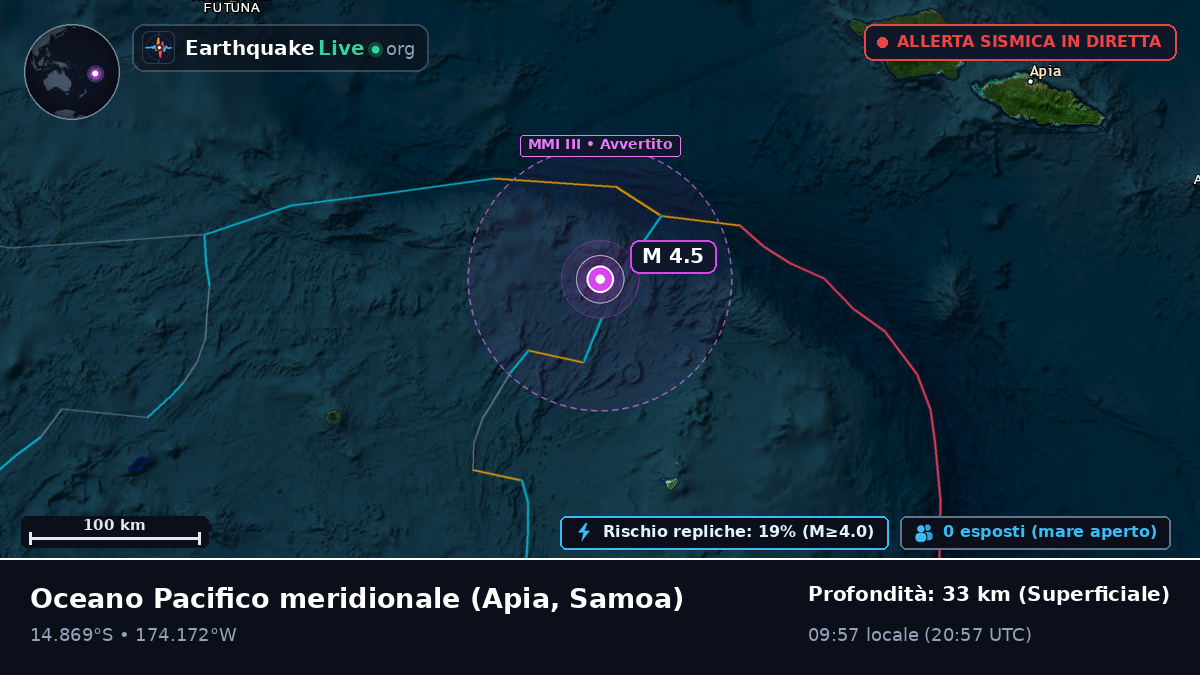 Oceano Pacifico meridionale (Samoa)