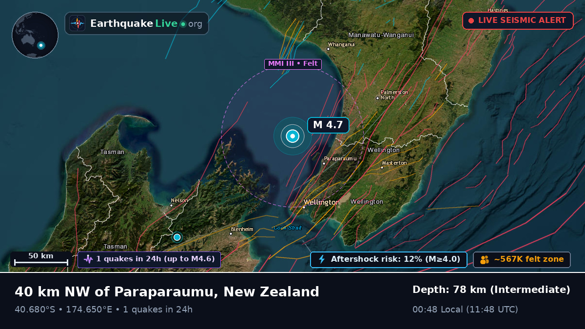 Off the coast of Lower Hutt, New Zealand