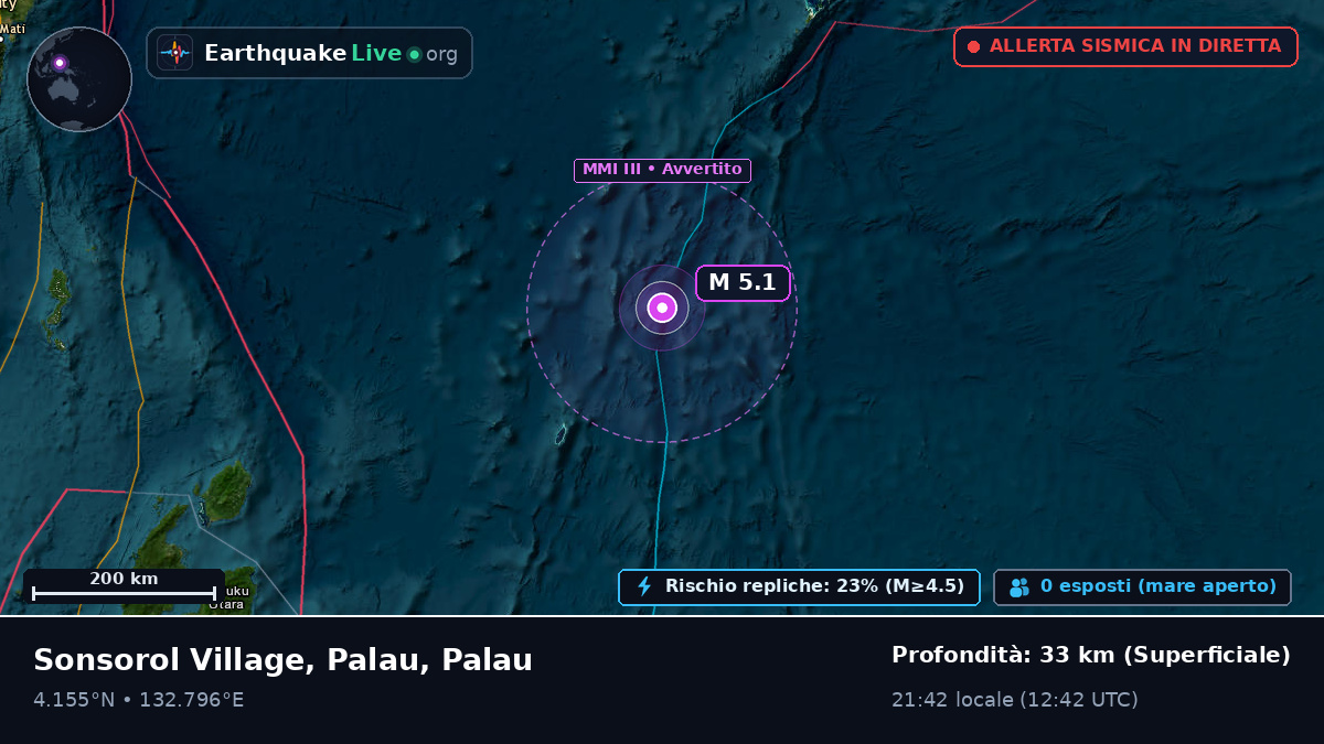 Oceano Pacifico settentrionale (Palau)