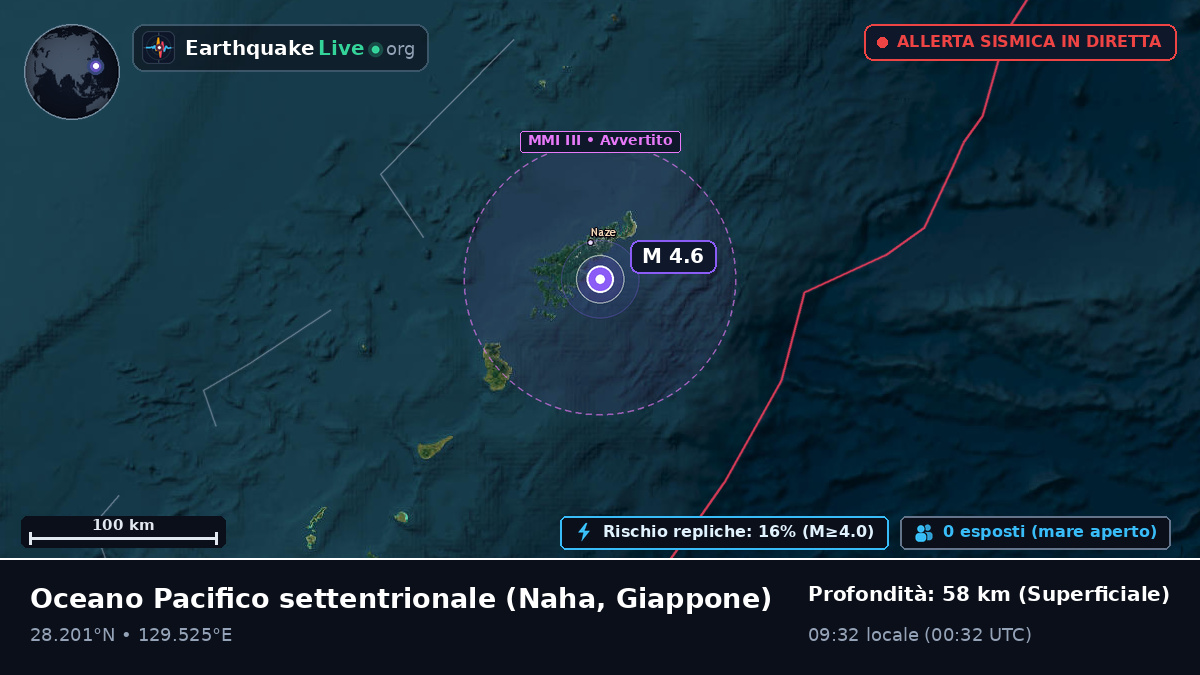 Oceano Pacifico settentrionale (Giappone)