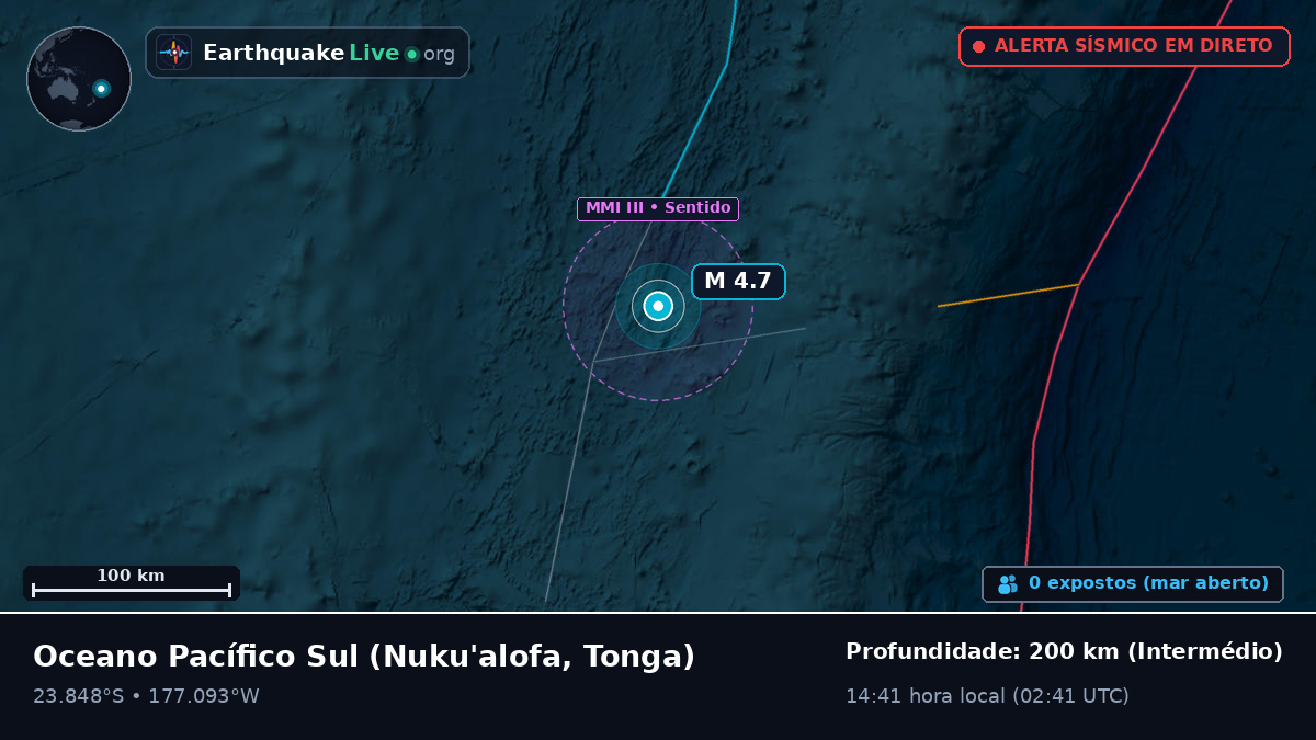 Oceano Pacífico Sul (Tonga)