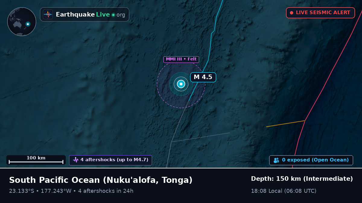South Pacific Ocean (Tonga)