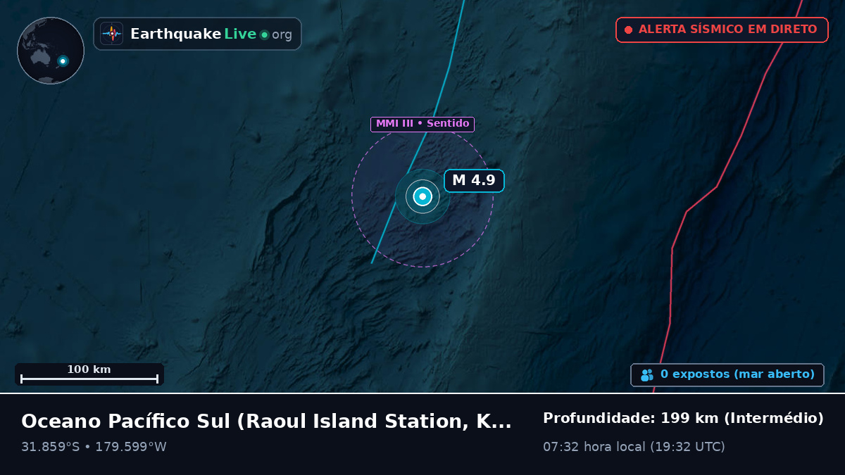 Oceano Pacífico Sul (Kermadec Islands)