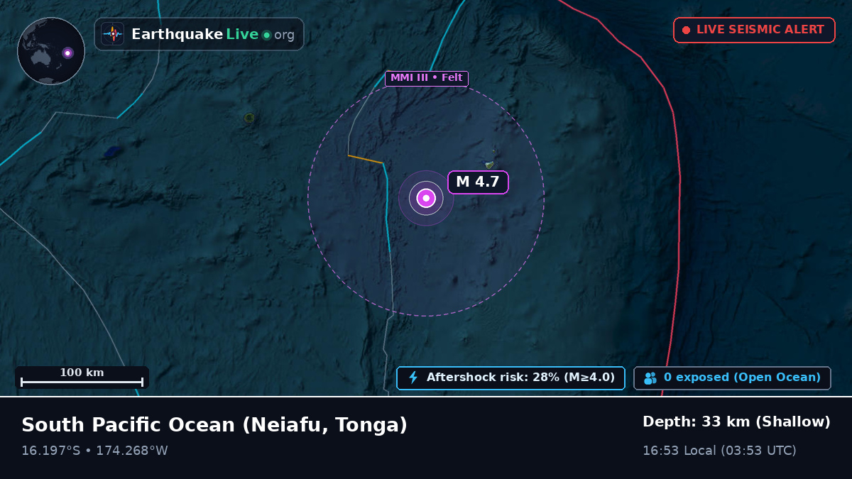 South Pacific Ocean (Tonga)