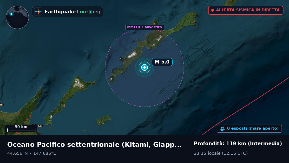 Oceano Pacifico settentrionale (Giappone)