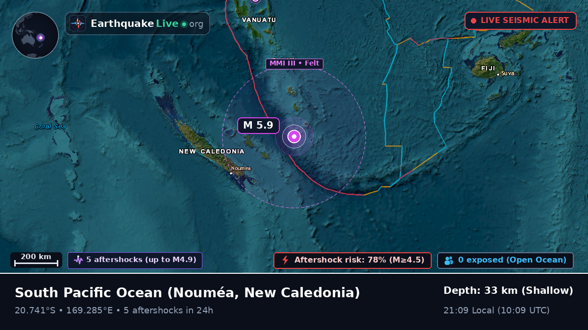 South Pacific Ocean (New Caledonia)