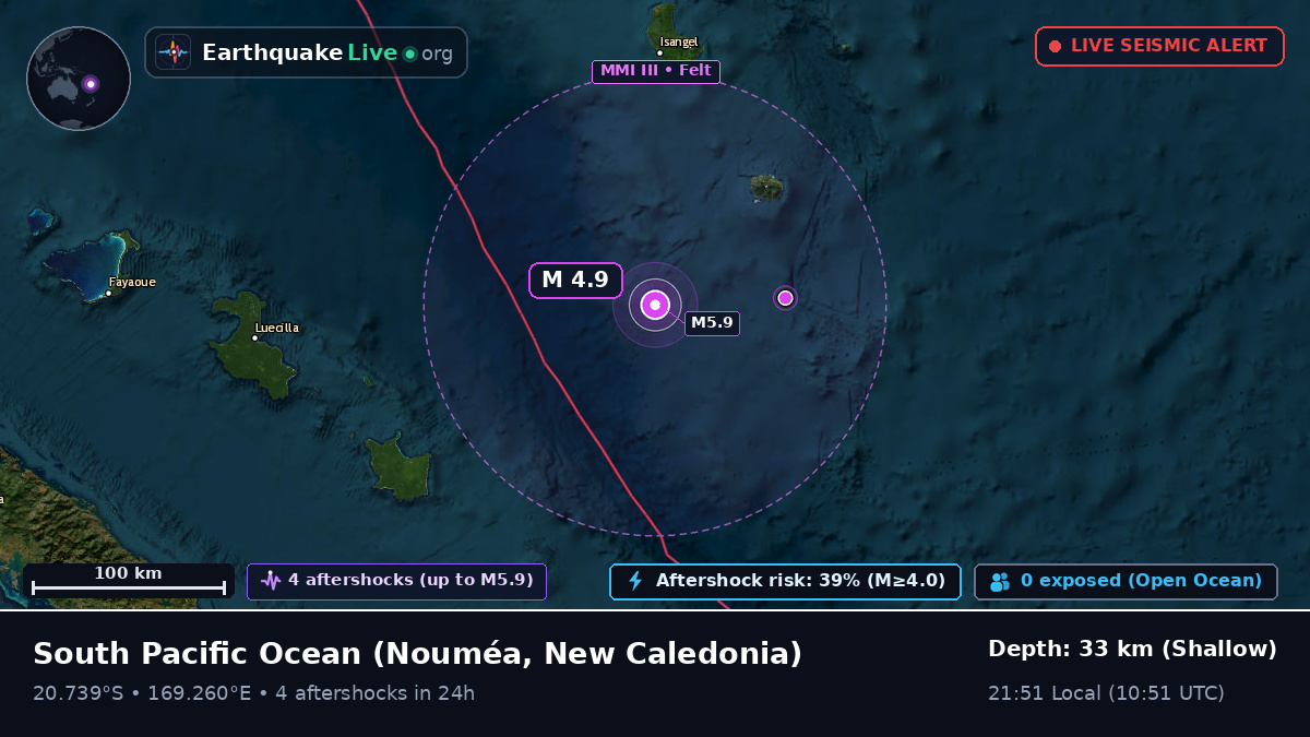 South Pacific Ocean (New Caledonia)