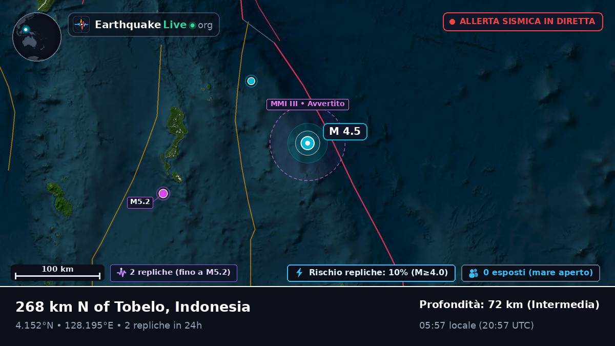 Oceano Pacifico settentrionale (Indonesia)