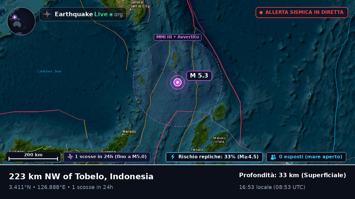 Oceano Pacifico settentrionale (Indonesia)