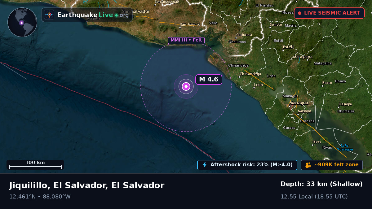 Off the coast of La Unión, El Salvador