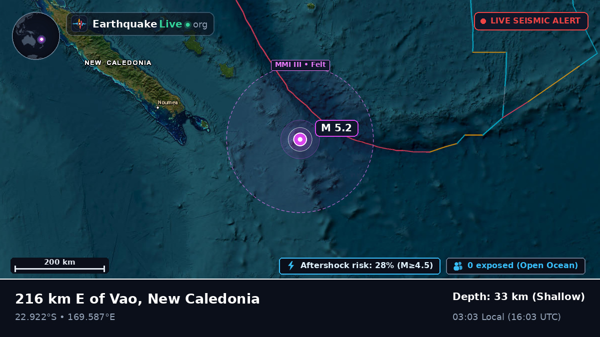 South Pacific Ocean (New Caledonia)