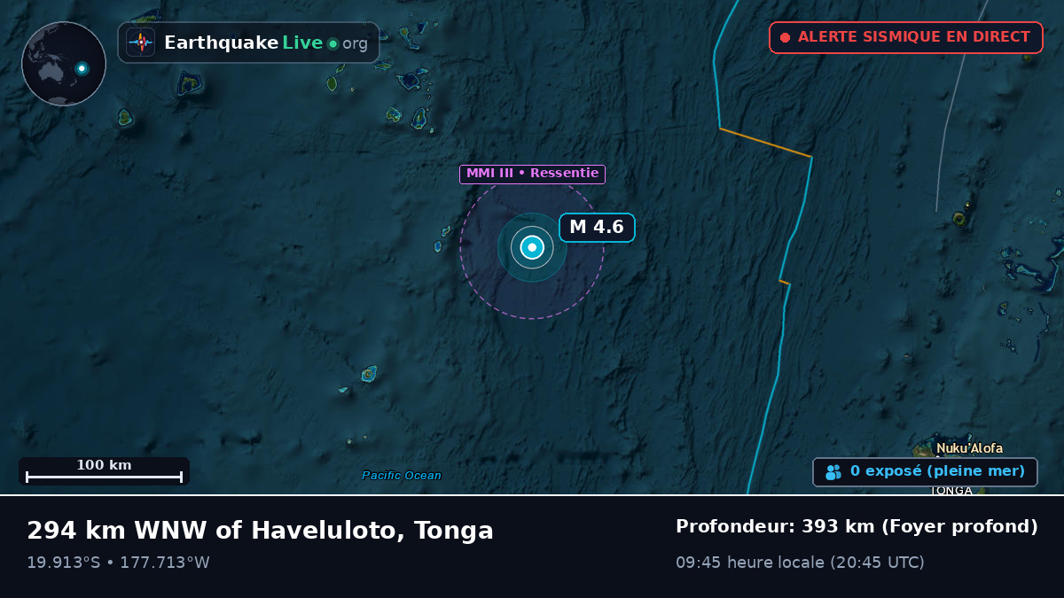 Océan Pacifique Sud (Tonga)