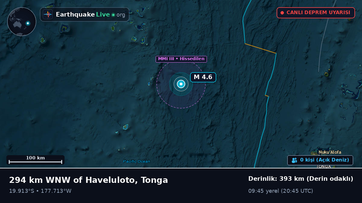 Güney Pasifik Okyanusu (Tonga)