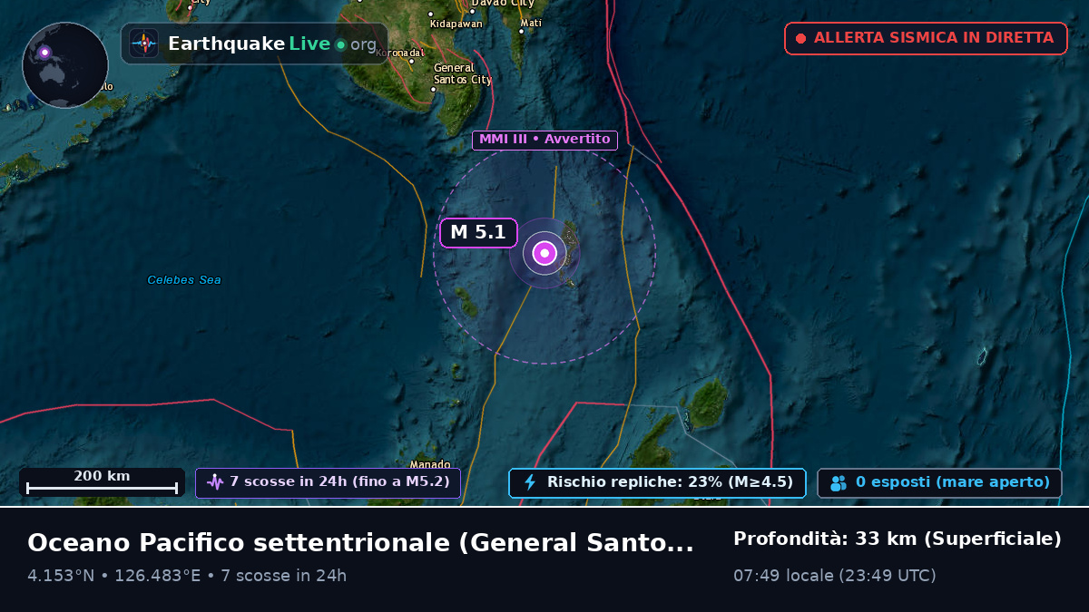 Oceano Pacifico settentrionale (Filippine)