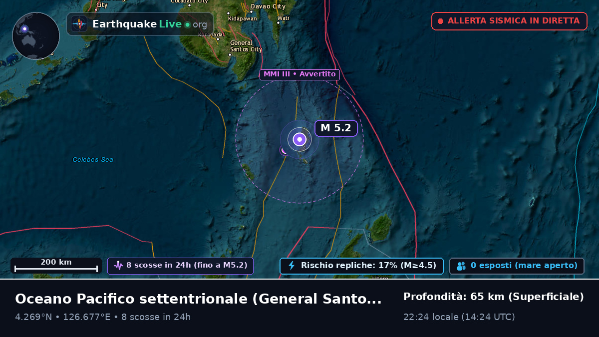 Oceano Pacifico settentrionale (Filippine)
