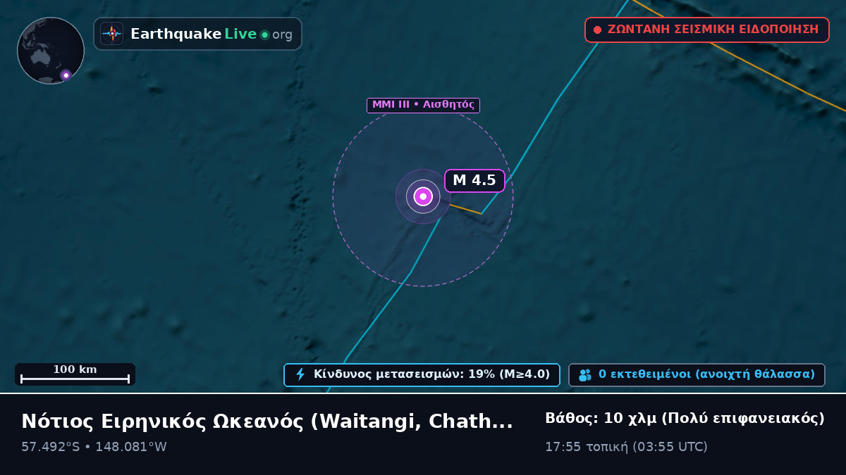 Νότιος Ειρηνικός Ωκεανός (Chatham Islands)