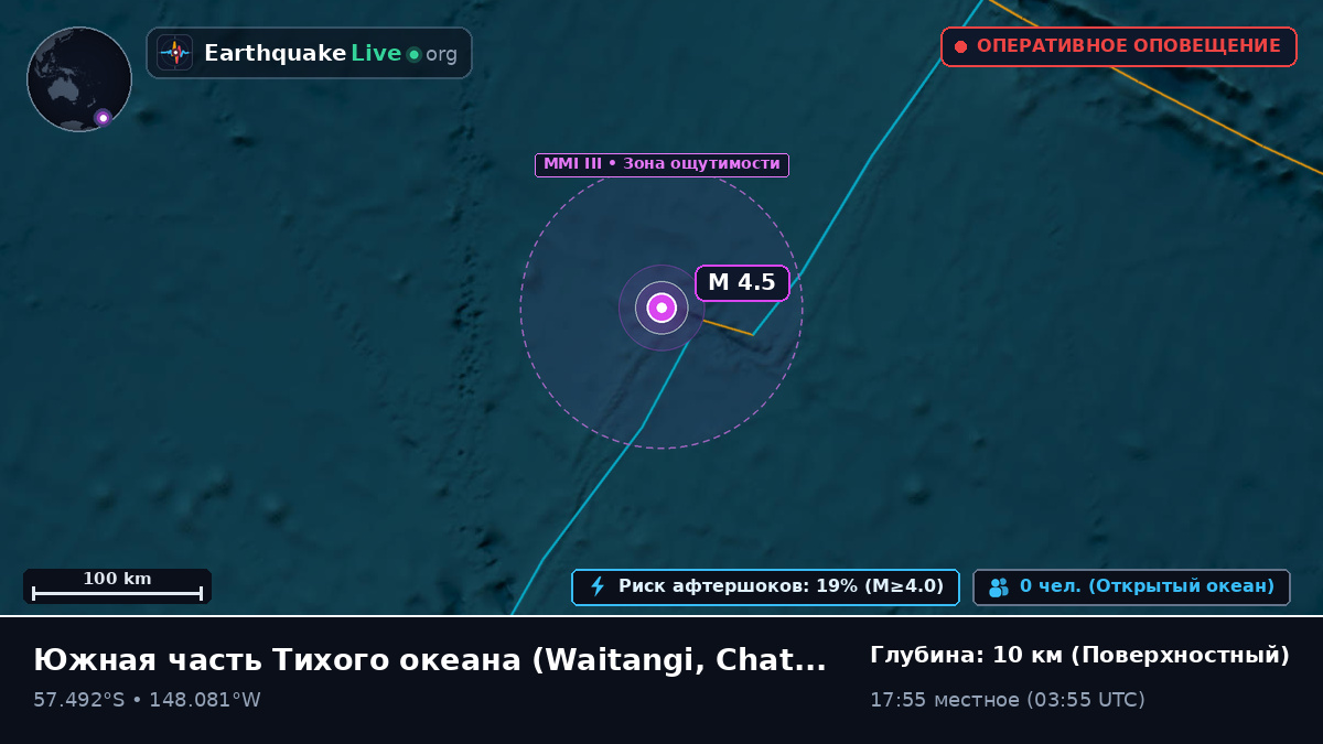 Южная часть Тихого океана (Chatham Islands)
