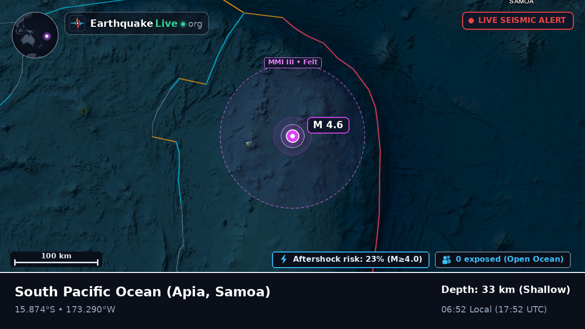 South Pacific Ocean (Samoa)