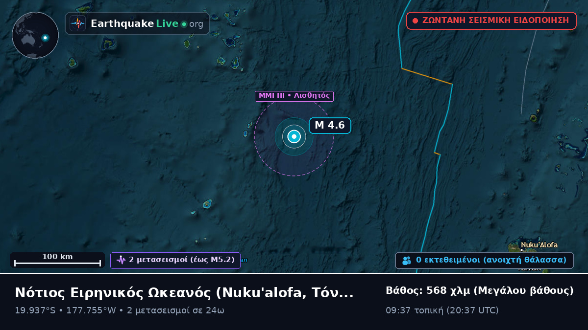 Νότιος Ειρηνικός Ωκεανός (Τόνγκα)