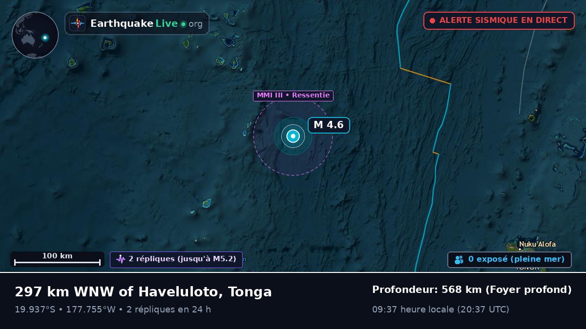 Océan Pacifique Sud (Tonga)
