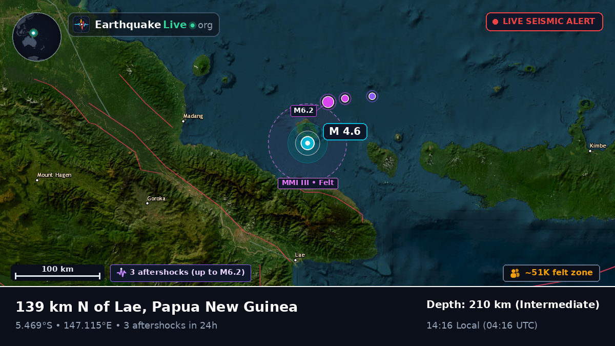 Off the coast of Lae, Papua New Guinea