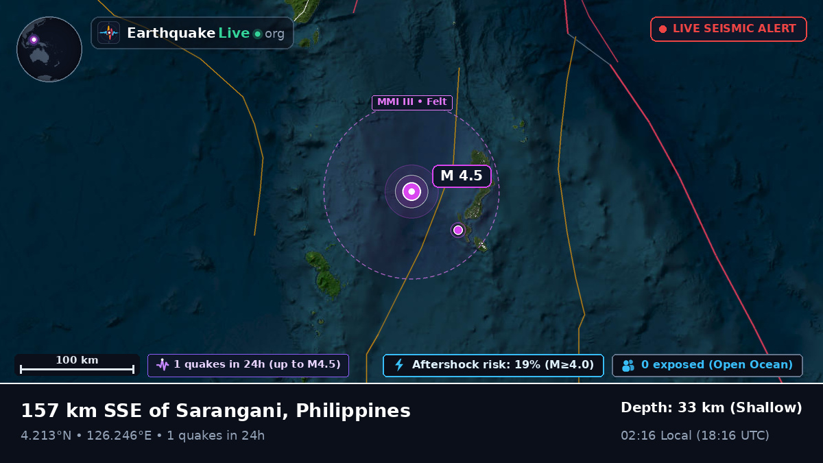 Off the coast of General Santos, Philippines