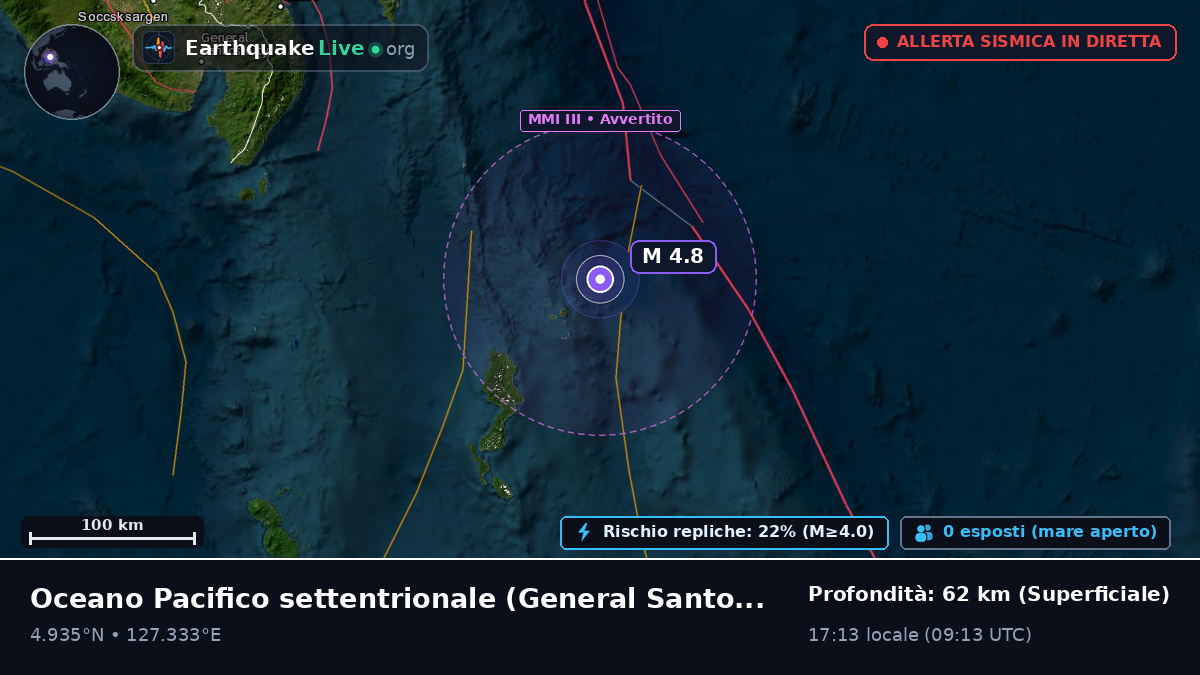 Oceano Pacifico settentrionale (Filippine)