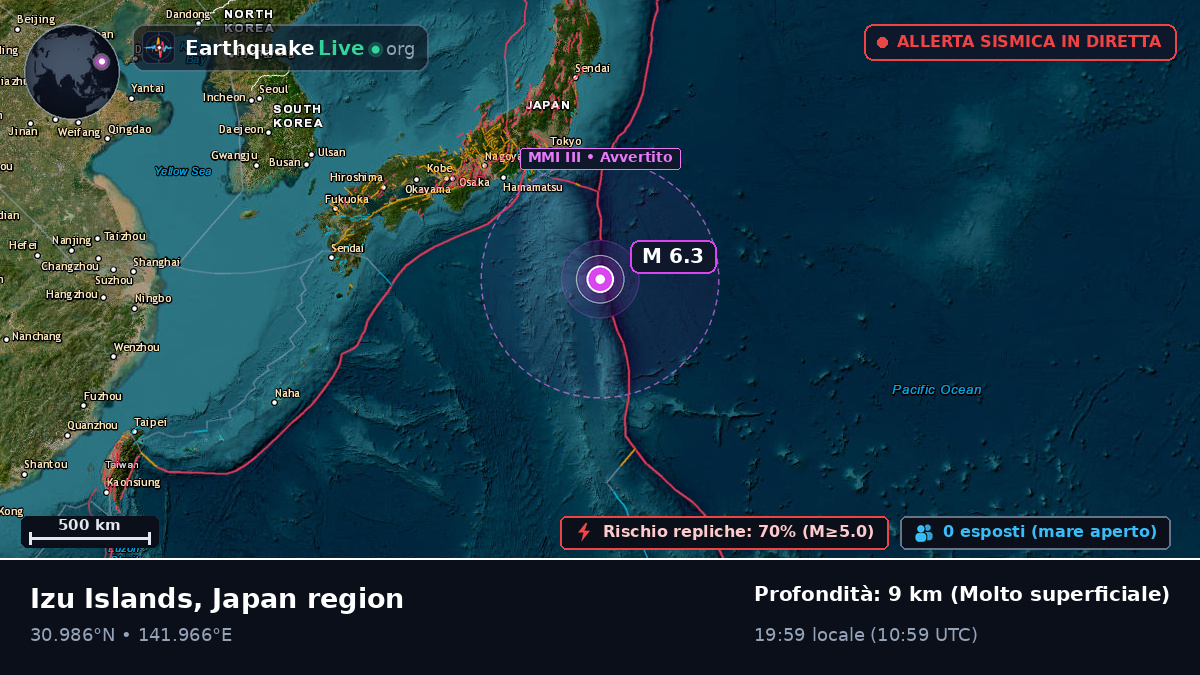 Oceano Pacifico settentrionale (Giappone)