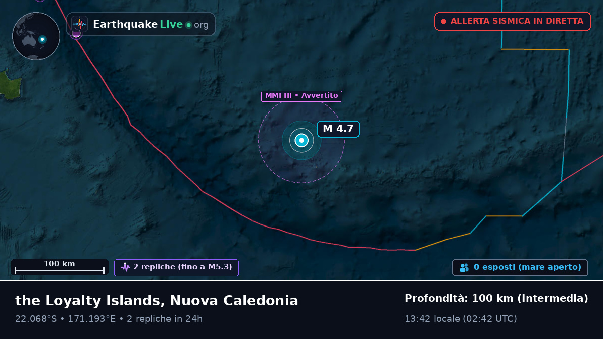 Oceano Pacifico meridionale (Nuova Caledonia)