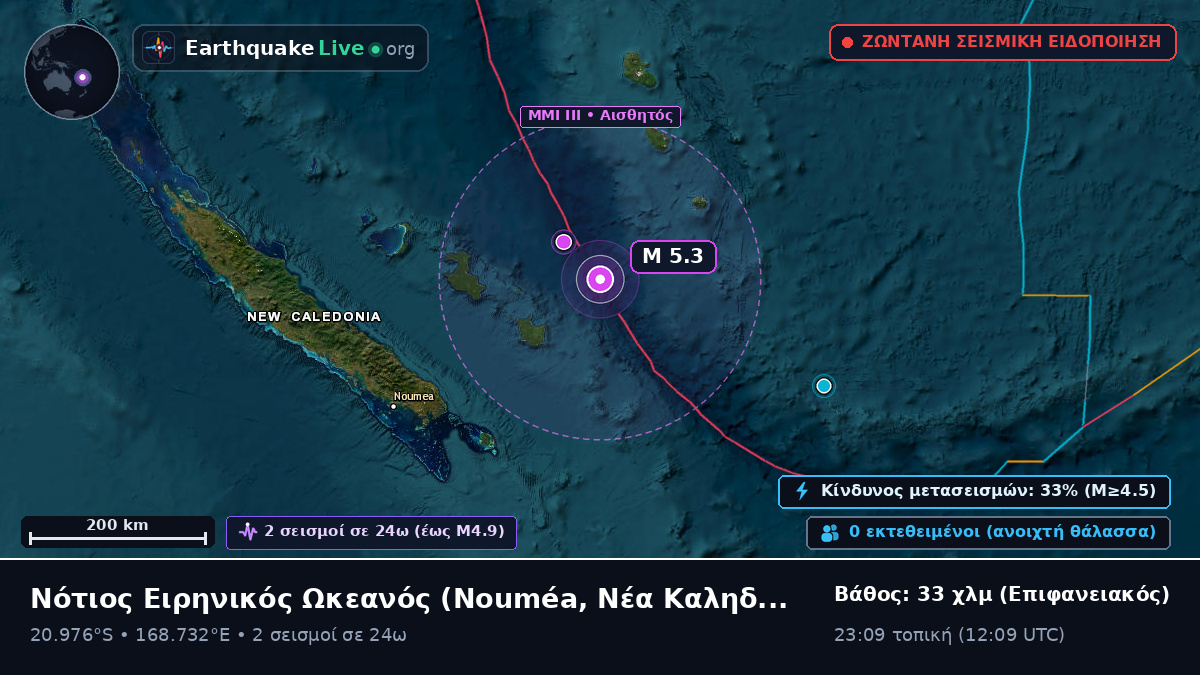 Νότιος Ειρηνικός Ωκεανός (Νέα Καληδονία)