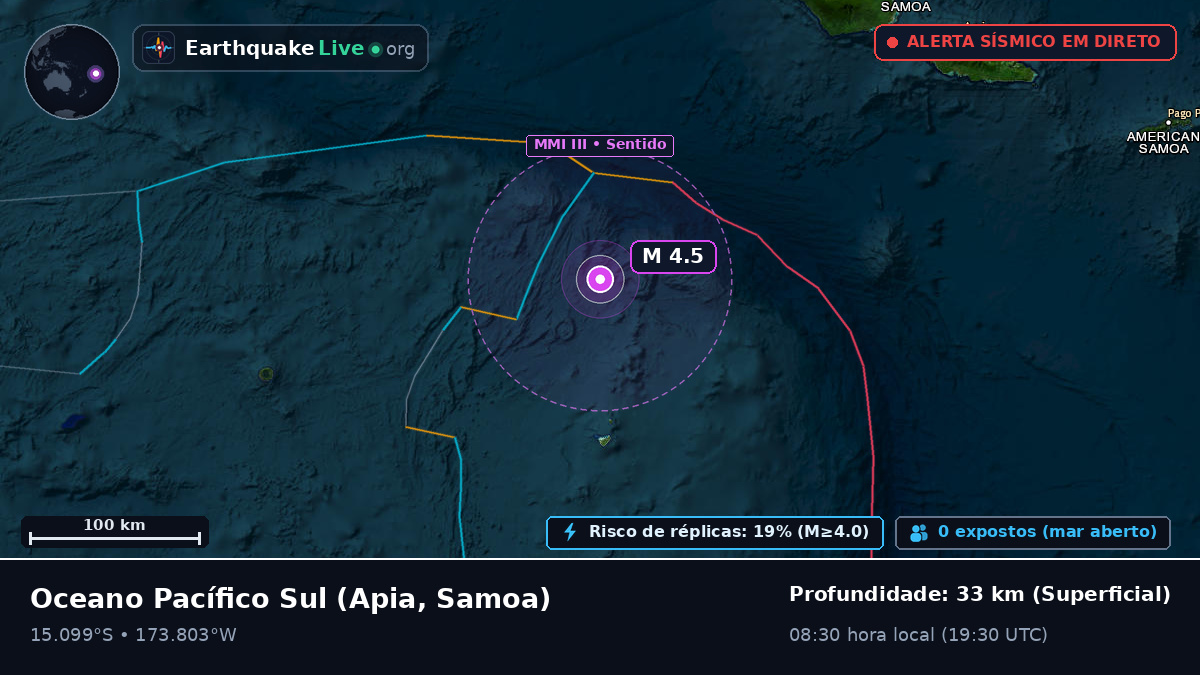 Oceano Pacífico Sul (Samoa)