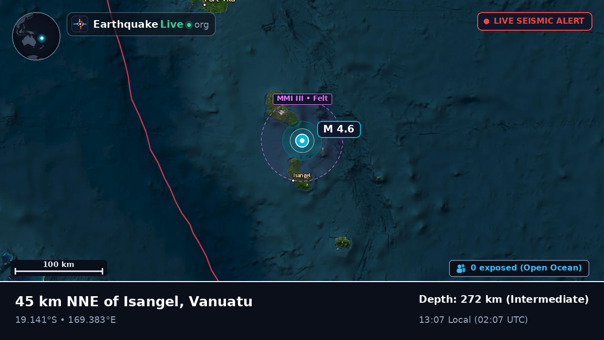 Off the coast of Port Vila, Vanuatu