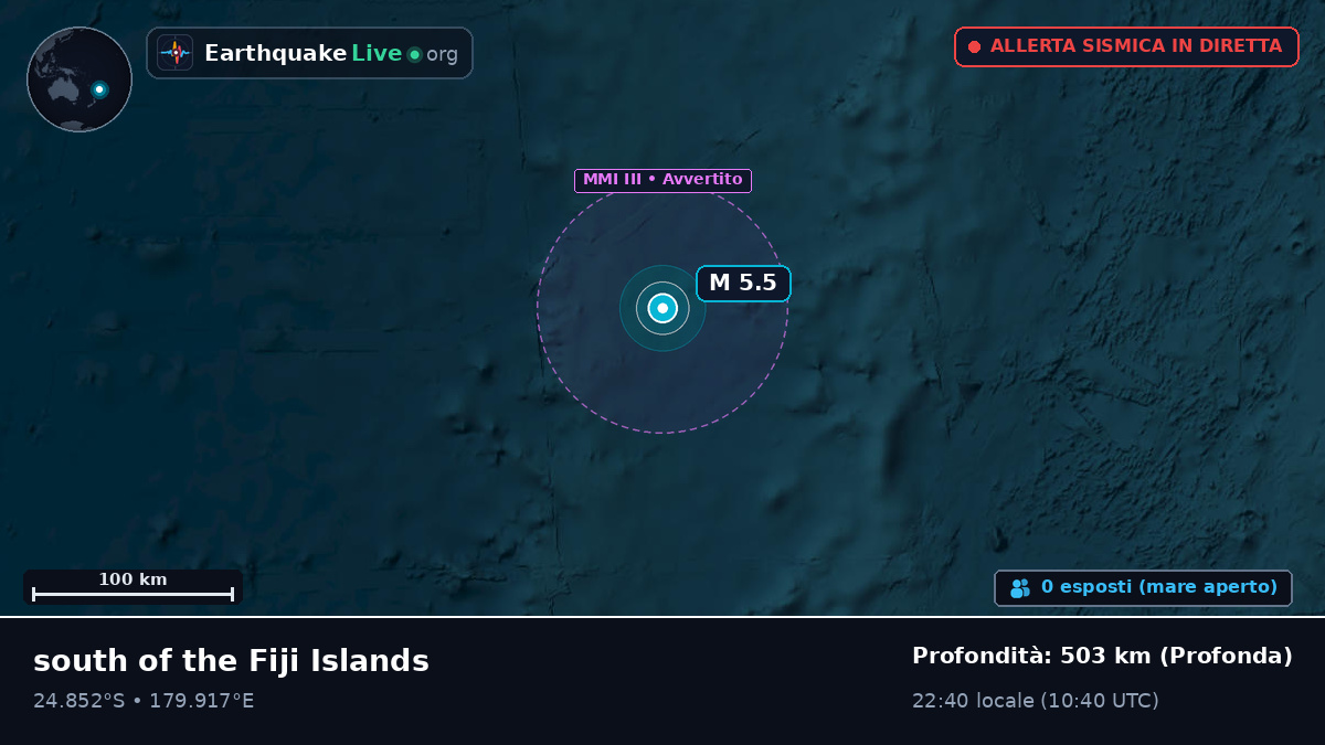 Oceano Pacifico meridionale (Kermadec Islands)