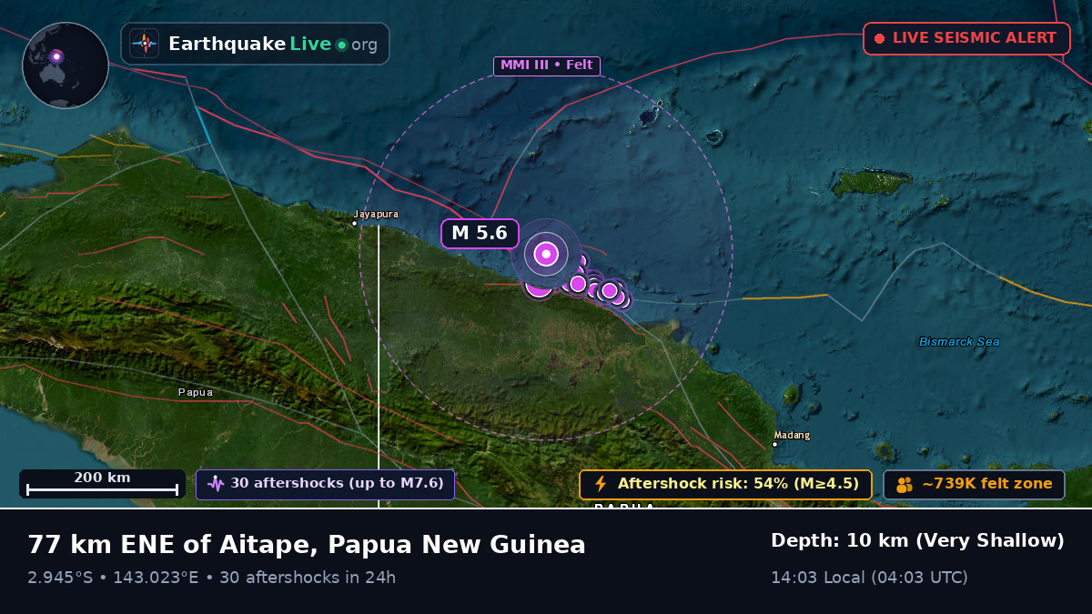 Off the coast of Wewak, Papua New Guinea