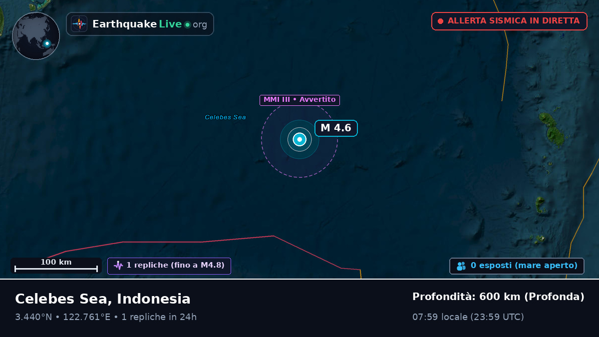 Oceano Pacifico settentrionale (Indonesia)