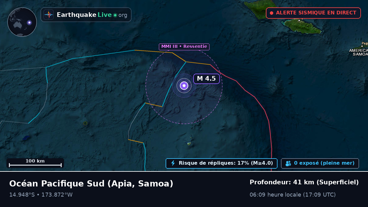 Océan Pacifique Sud (Samoa)
