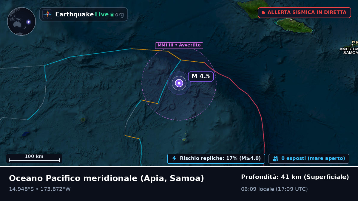 Oceano Pacifico meridionale (Samoa)