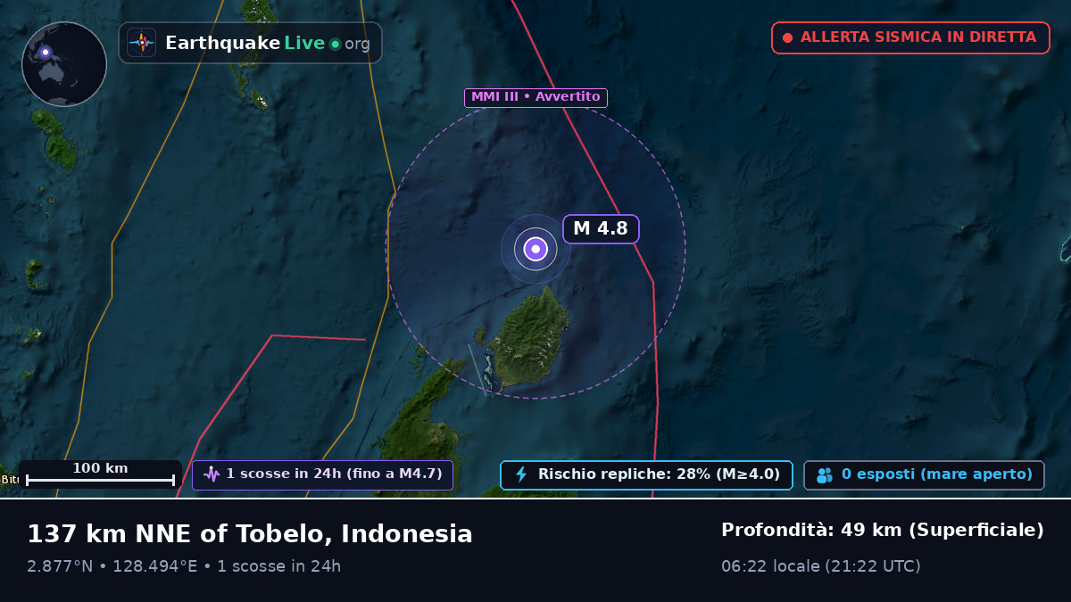 Oceano Pacifico settentrionale (Indonesia)
