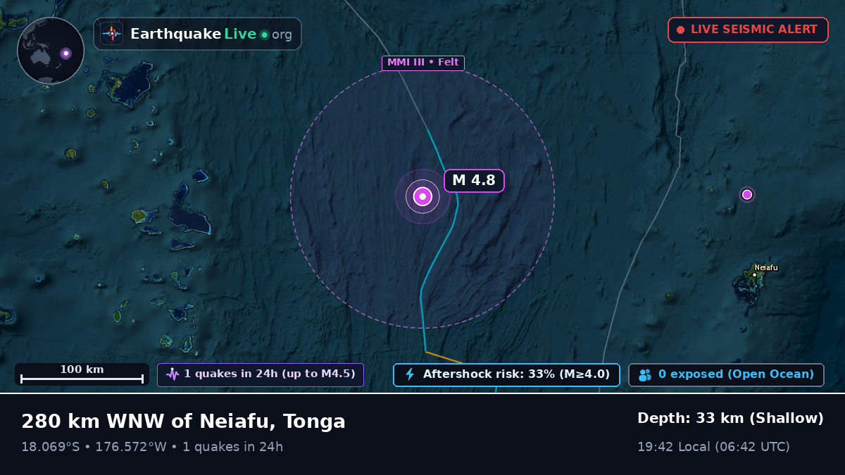 South Pacific Ocean (Tonga)