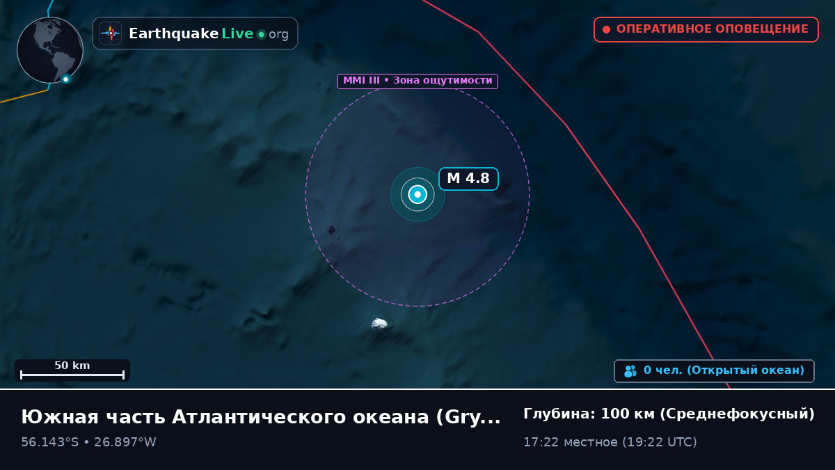 Южная часть Атлантического океана (South Georgia and the Islands)