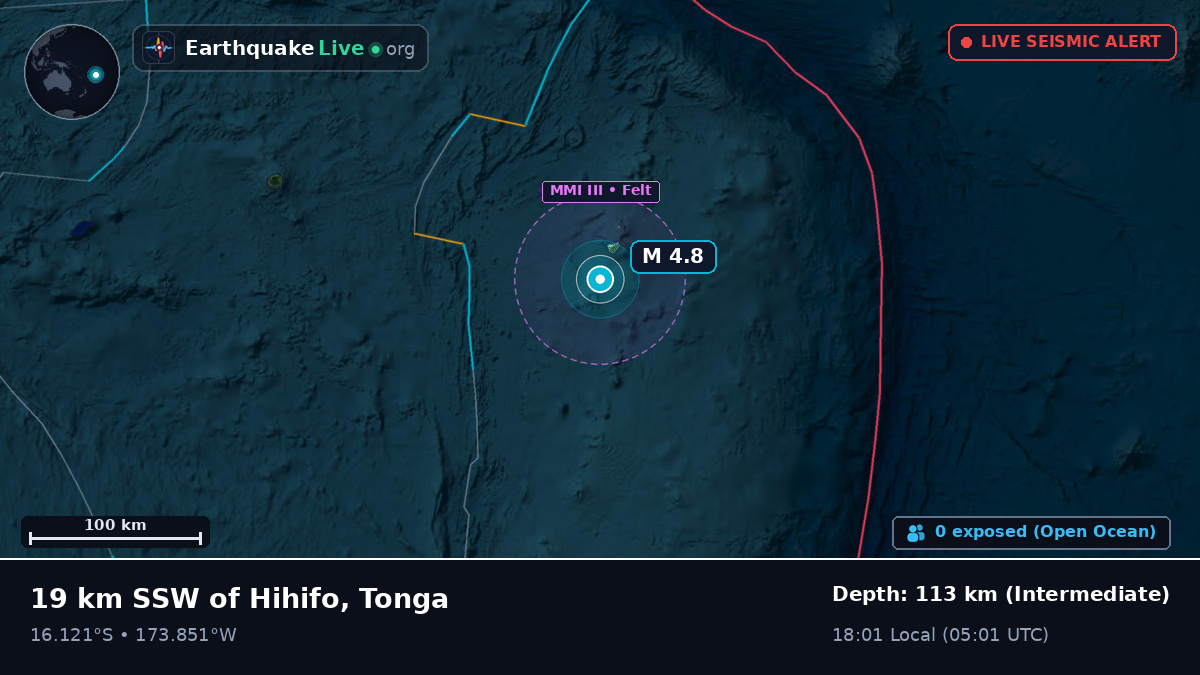 South Pacific Ocean (Tonga)