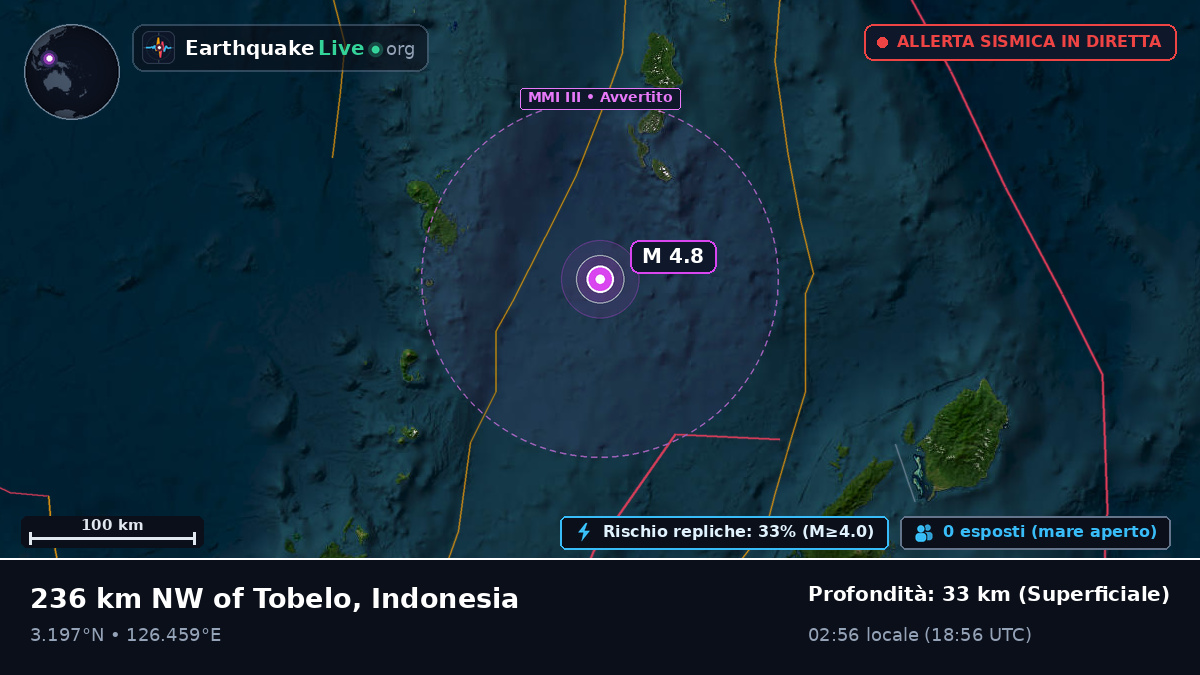 Oceano Pacifico settentrionale (Indonesia)
