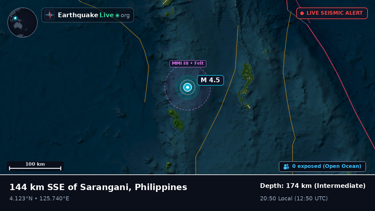 Off the coast of General Santos, Philippines