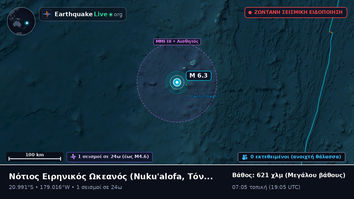 Νότιος Ειρηνικός Ωκεανός (Τόνγκα)