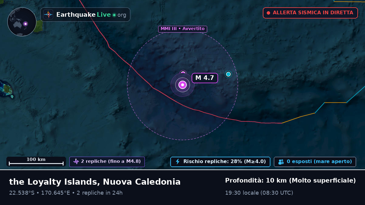 Oceano Pacifico meridionale (Nuova Caledonia)